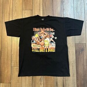 Vintage funny humor vulgar inappropriate black‎ tee size XL